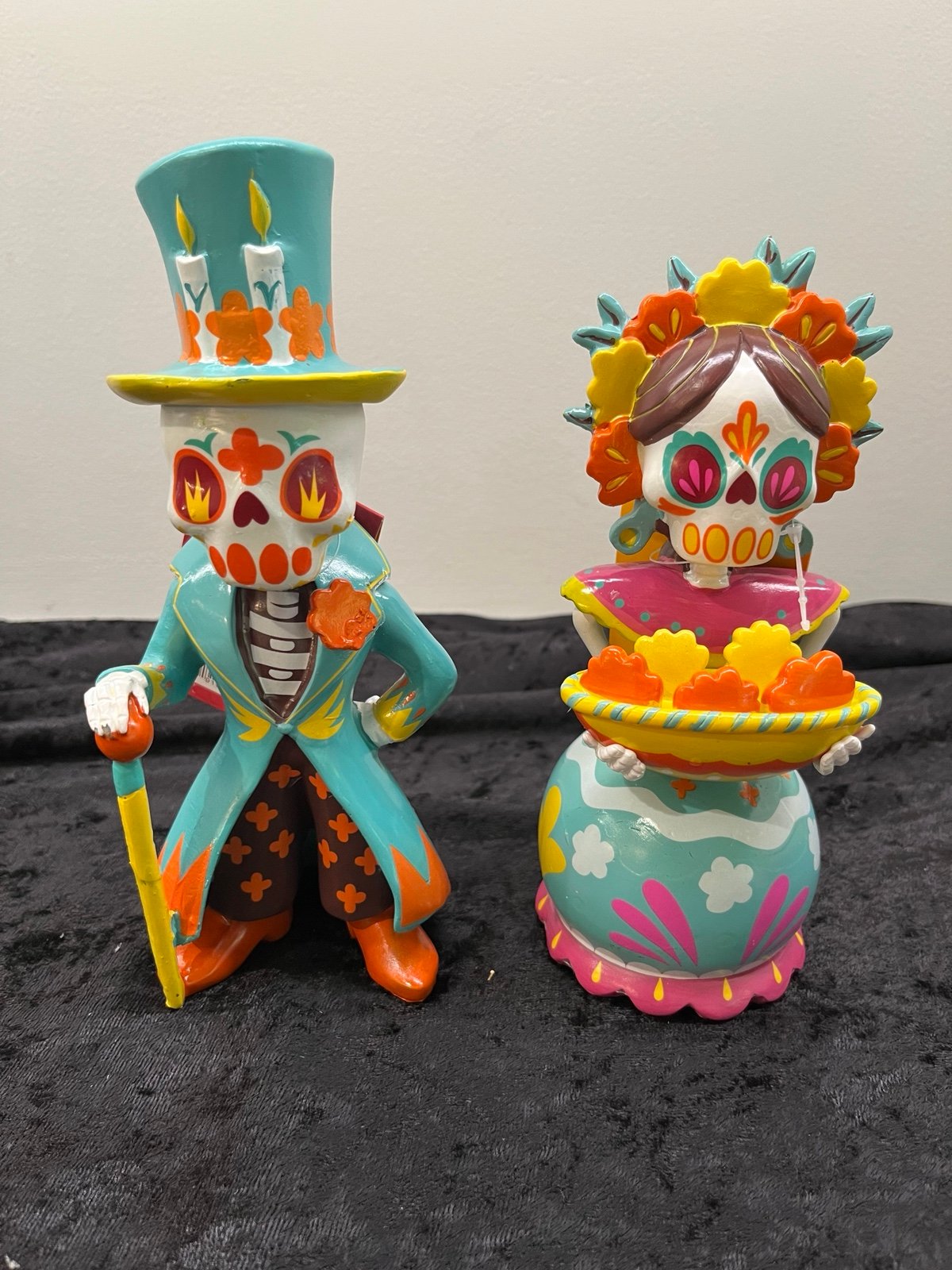 Dia De Los Muertos Luis Pinto Seniorita & Caballero Decorative Decor Sculptures