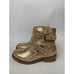 NWOB Dolce Vita Gold Glitter Strap Ankle Boots with Buckle - Size 3, Lug Sole