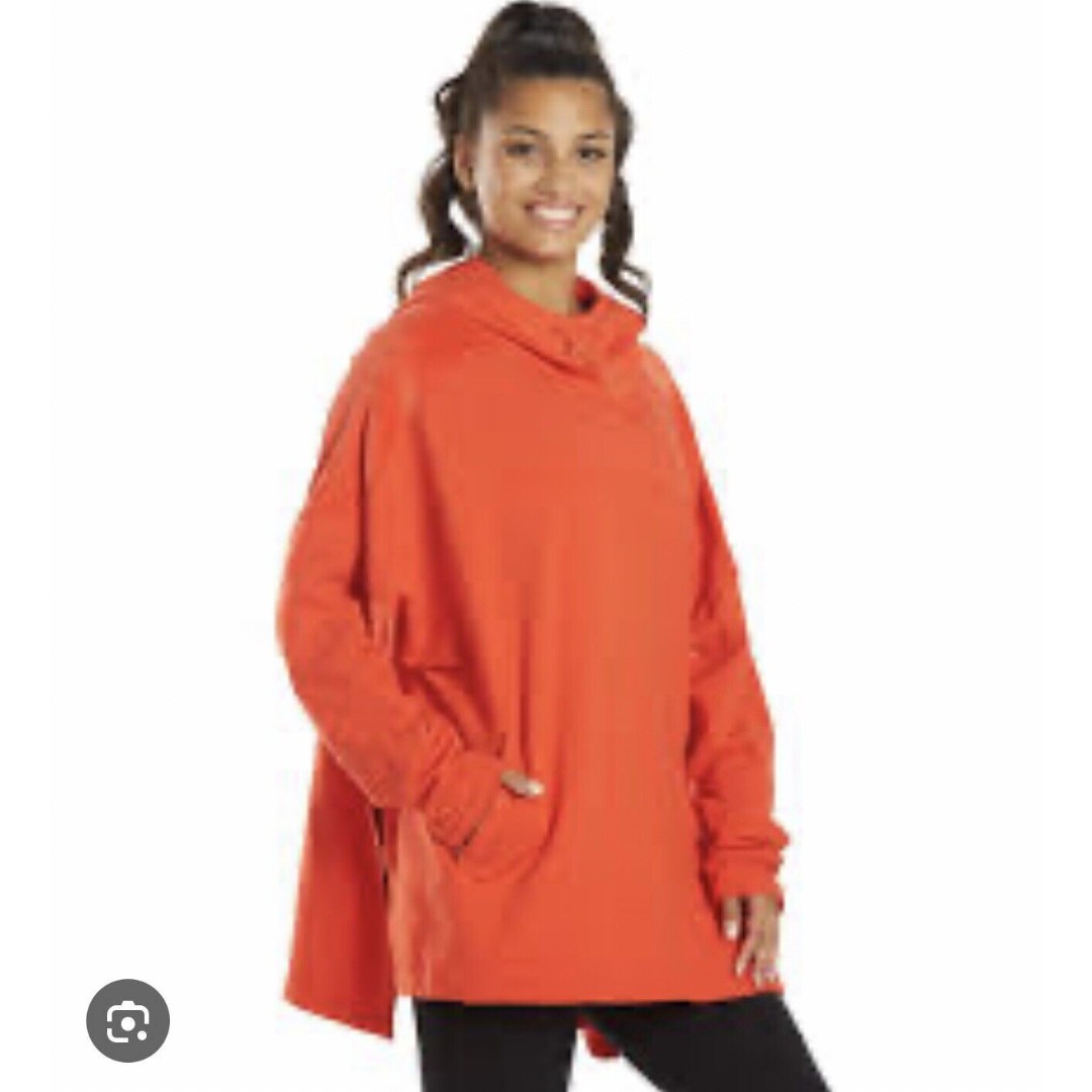 Free People Movement Latitude Oversized Hoodie Size Small Velour Accent Classic
