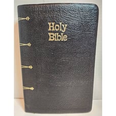 HOLY BIBLE NEW AMERICAN CATHOLIC NAB THOMAS NELSON 9056 GENUINE LEATHER 1971 USA