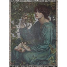 The Daydream Woven Blanket Throw Rosetti Painting Art Tapestry Decor 37x52