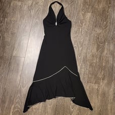 NEW Black Halter Top Dress Y2k