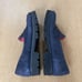 Women's Pas De Rouge Size 38.5 Navy Blue Platform Loafer Shoes