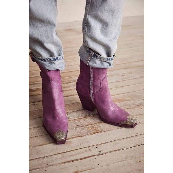 Free People Brayden Western Boots Size 37.5
