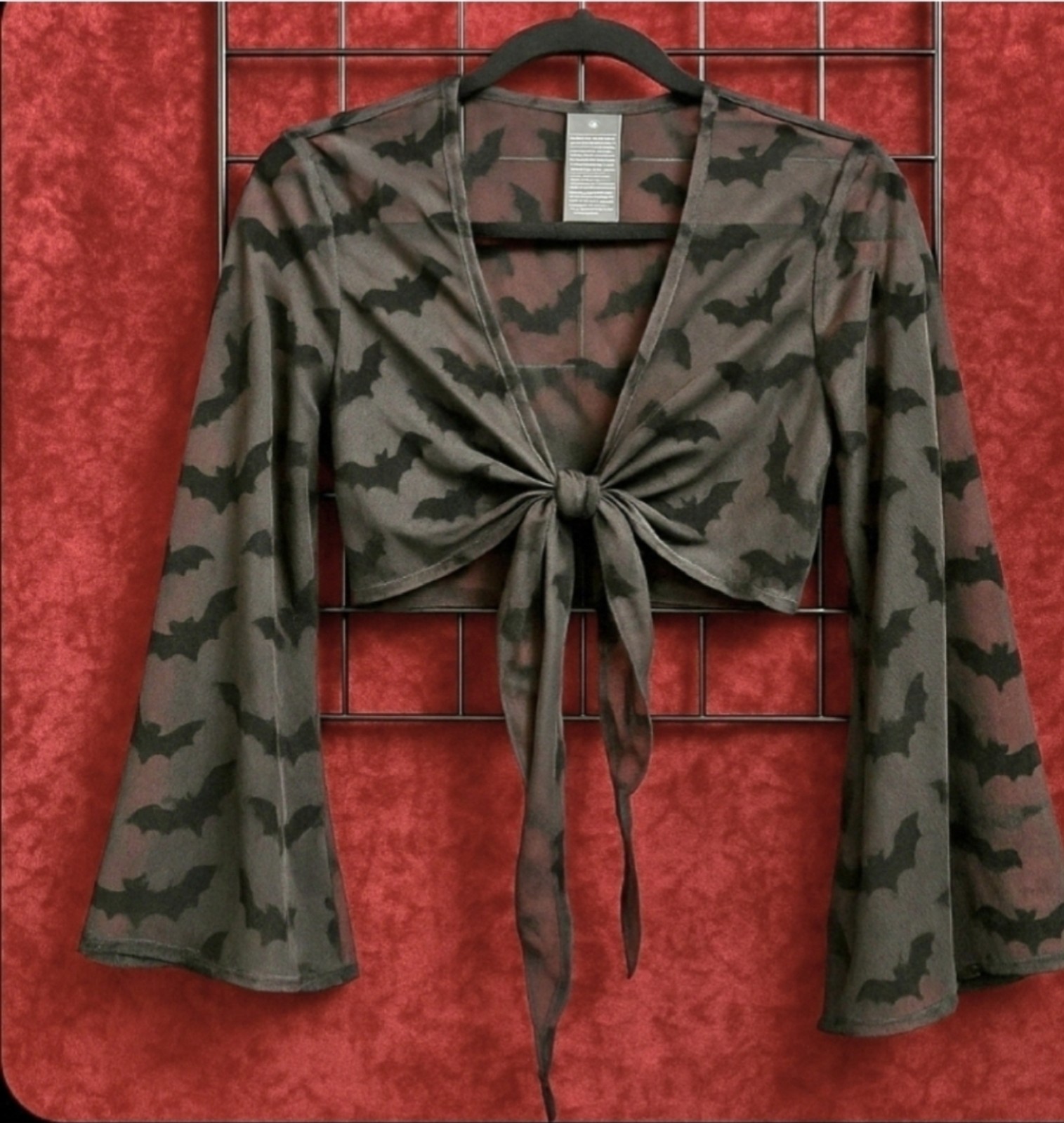 Bat to the Bone Top Gothic Shirt Witchy Goth Clothing