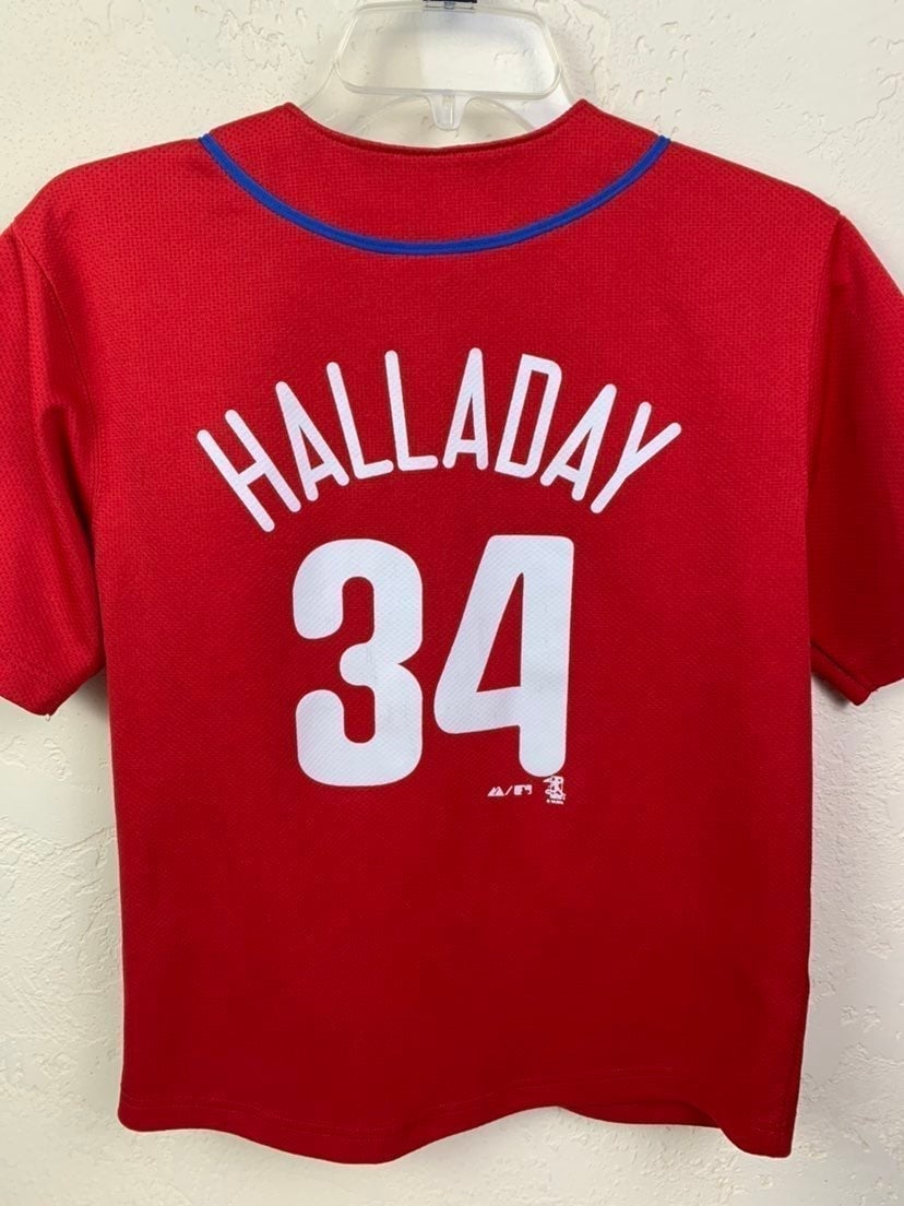 Philadelphia Phillies Roy Halladay Jersey #34 MLB Majestic Y10/12