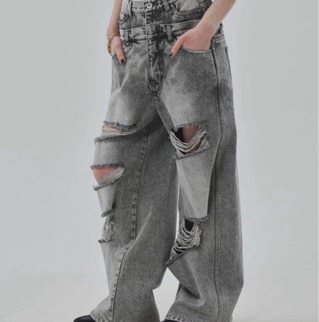 Lexington Double Belt Denim Pants – THE TOÉ