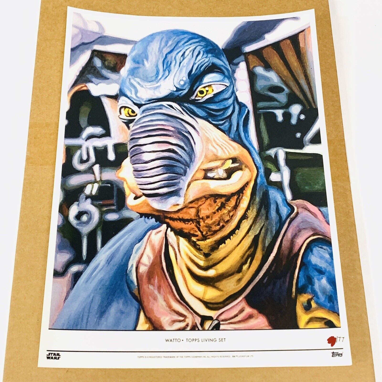Topps Star Wars Living Set 10x14 Fine Art Print Poster Watto Low Disney Rare New