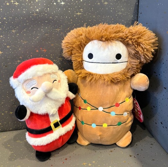 Benny the Bigfoot 14" and Nick the Santa 10" Hugmee Squishmallows
