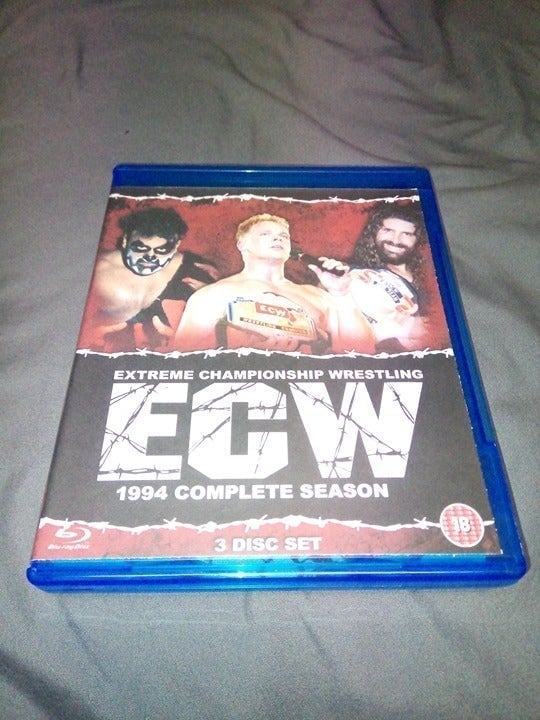 ecw hardcore tv complete season 1994 blue ray 3 disc set WWE WCW