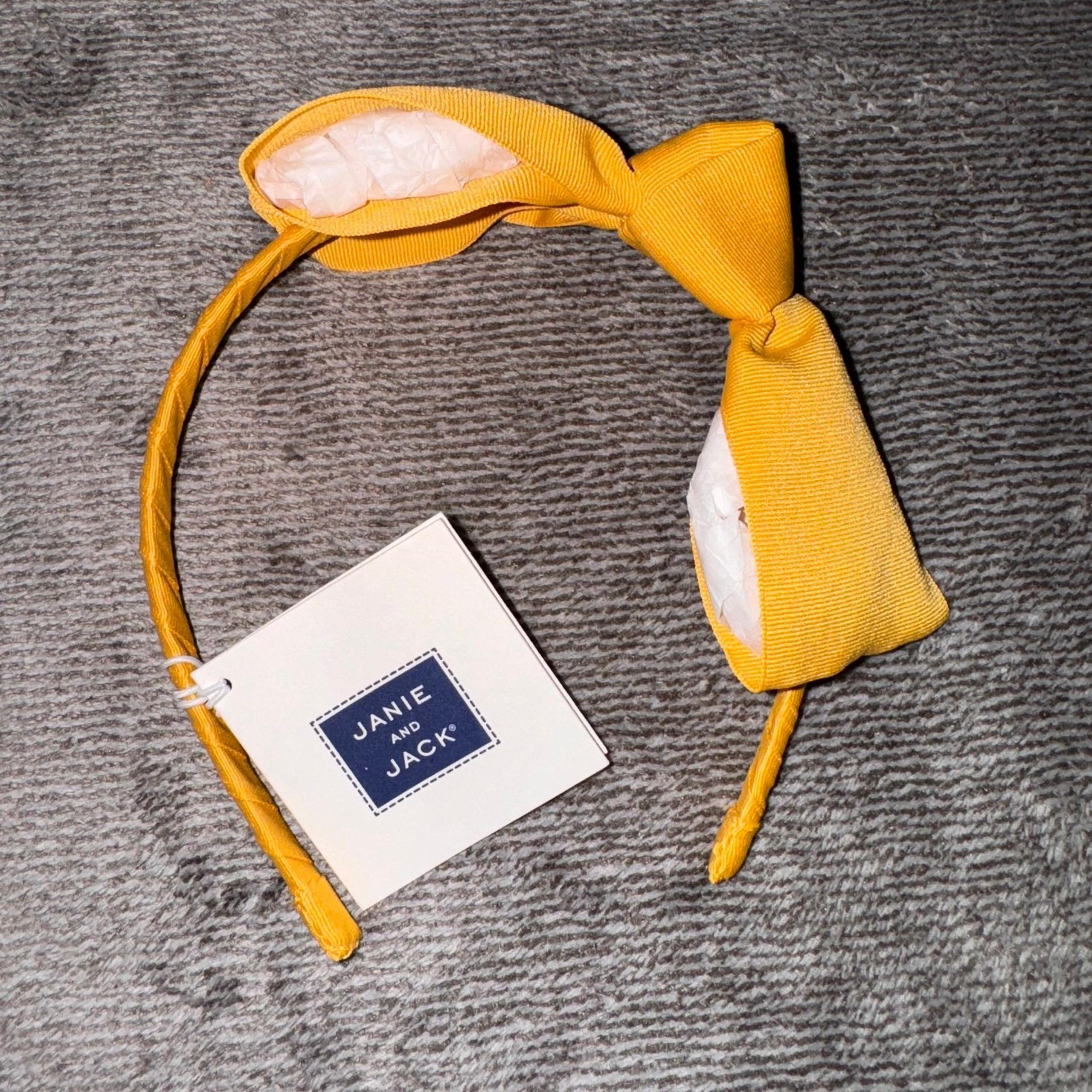 Janie and Jack Girls Headband NWT One Size Yellow