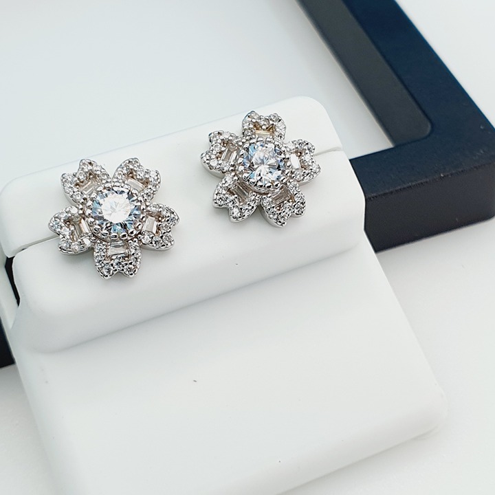 925 Sterling Silver Cubic Zirconia Earrings, UU1P6A6079