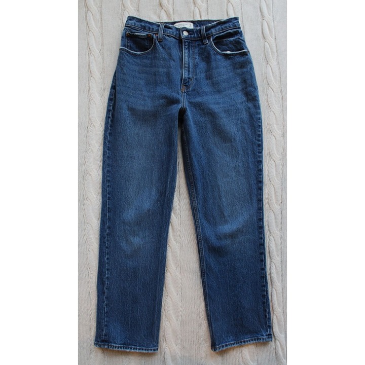 ABERCROMBIE & FITCH Curve Love The 90s Straight Ultra High Rise Jeans 28 6S