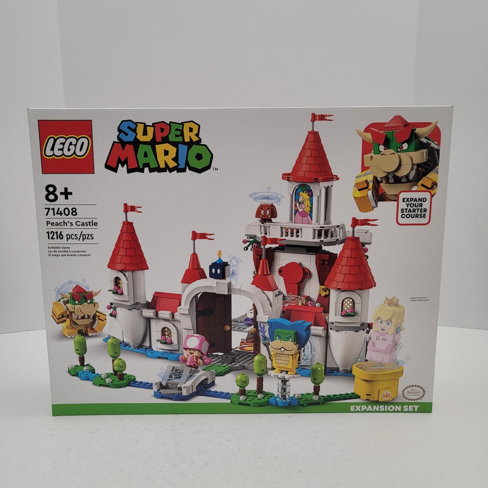 Lego Super Mario 71408 Peach's Castle 1216 Pcs Expansion Set New!