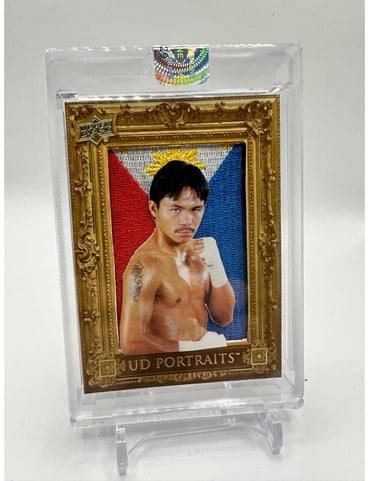 Upper deck Manny Pacquiao Custom Made card w/ Philippines flag patch 1/1