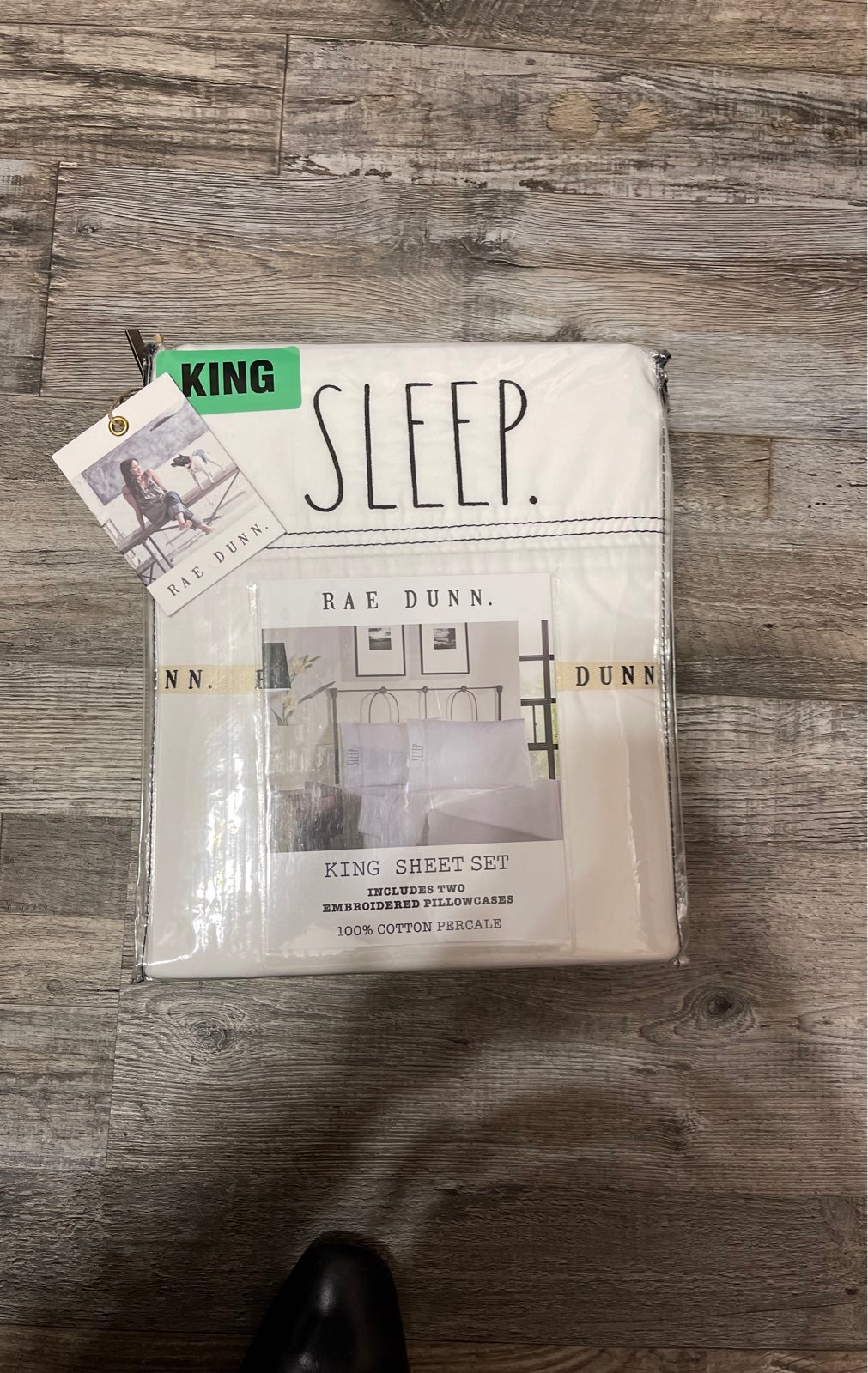 Rae Dunn Enchante SLEEP embroidered Kimg