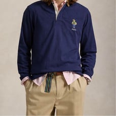 Ralph Lauren rugby shirt.