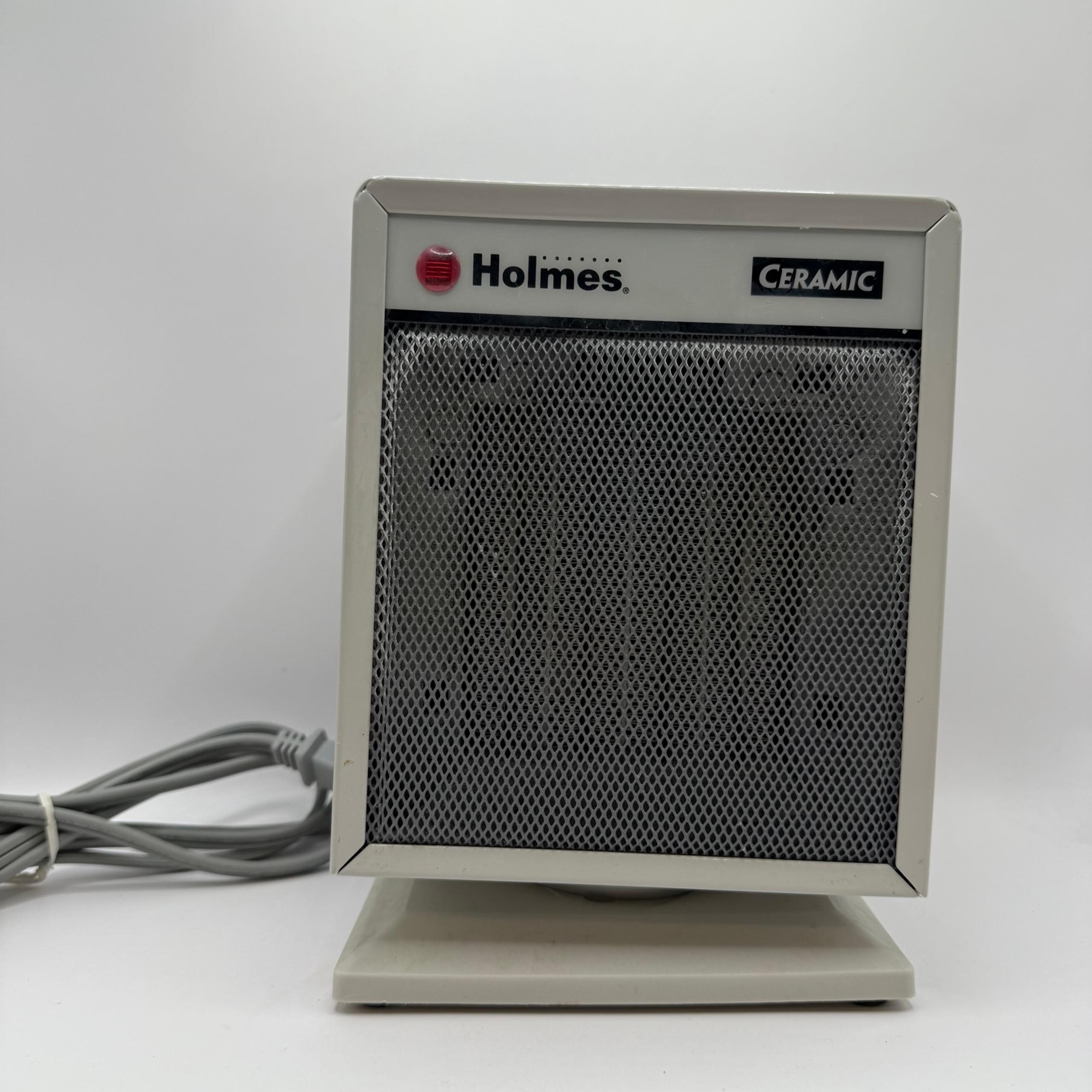 Retro Holmes 1500 Watt Ceramic Heater Cream Mini Square Space Heater Working