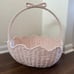 RESERVED ALEXISRROD15*** Pink Bow Scalloped Easter Basket TIKTOK VIRAL