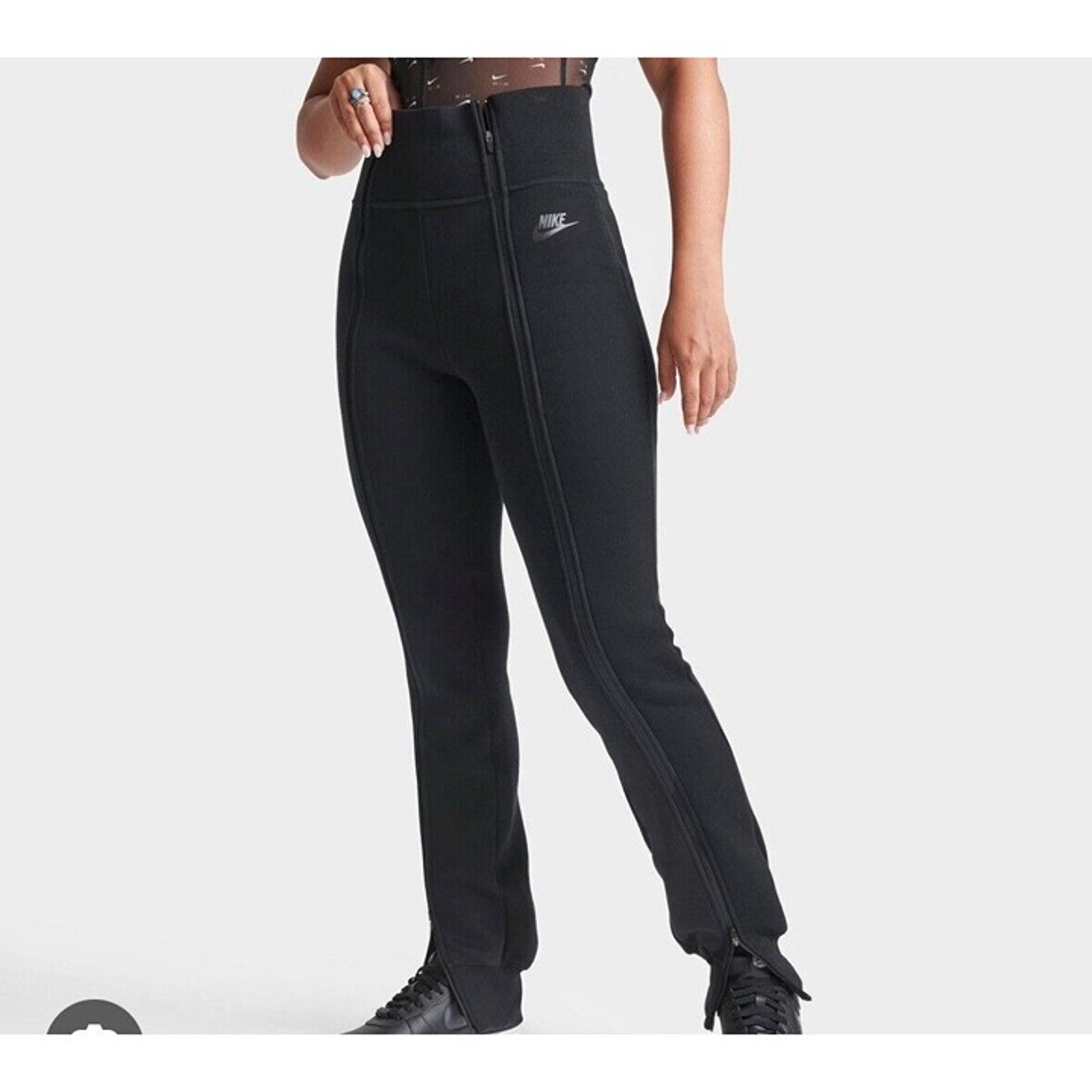 Nike Tech Fleece High Waisted Full Zipped Leg Pants Women Small