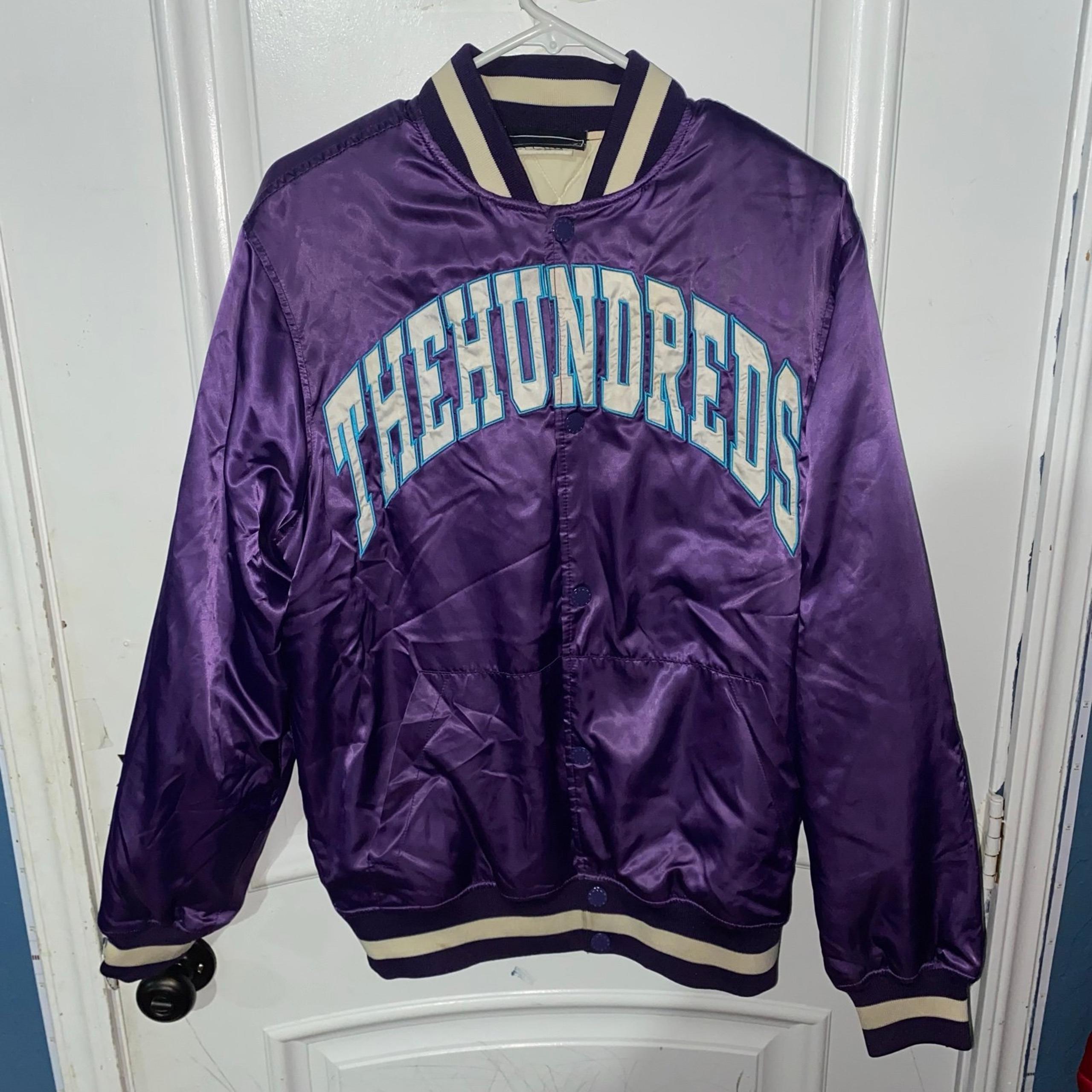 The Hundreds Bomber Jacket Purple Long Sleeve Mens M