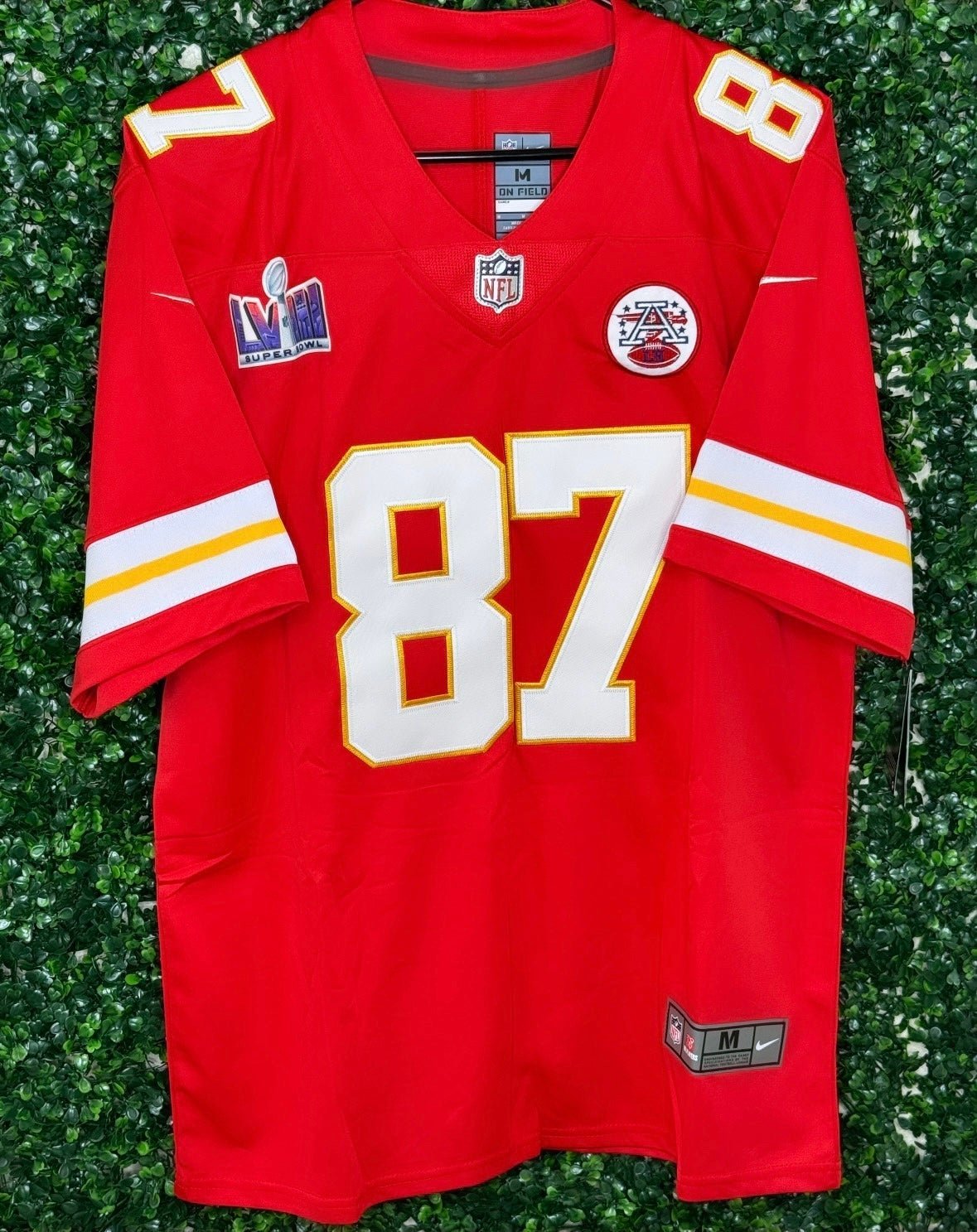 MENS KANSAS CITY CHIEFS TRAVIS KELCE #85 SUPERBOWL JERSEY