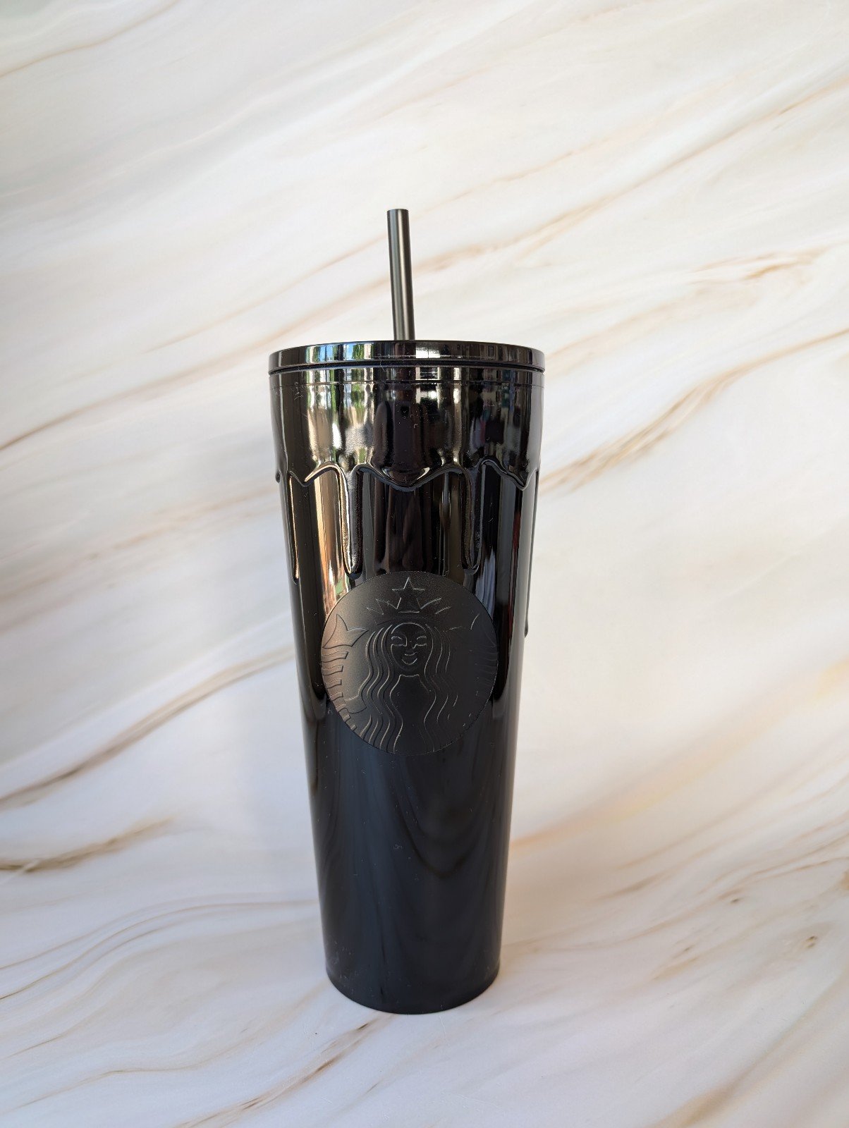 NEW! Starbucks 2024 Halloween Obsidian Ooze Drip Cold Tumbler Cup