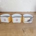3 Vintage Noritake M Japan Napkin Ring Art Deco Lusterware Man Checkered Cape