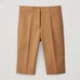 COS Size 4 Straight Cotton Shorts Brown Bermuda dress shorts