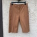 COS Size 4 Straight Cotton Shorts Brown Bermuda dress shorts