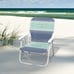 Caribbean Joe Folding Beach Chair - Blue Stripes