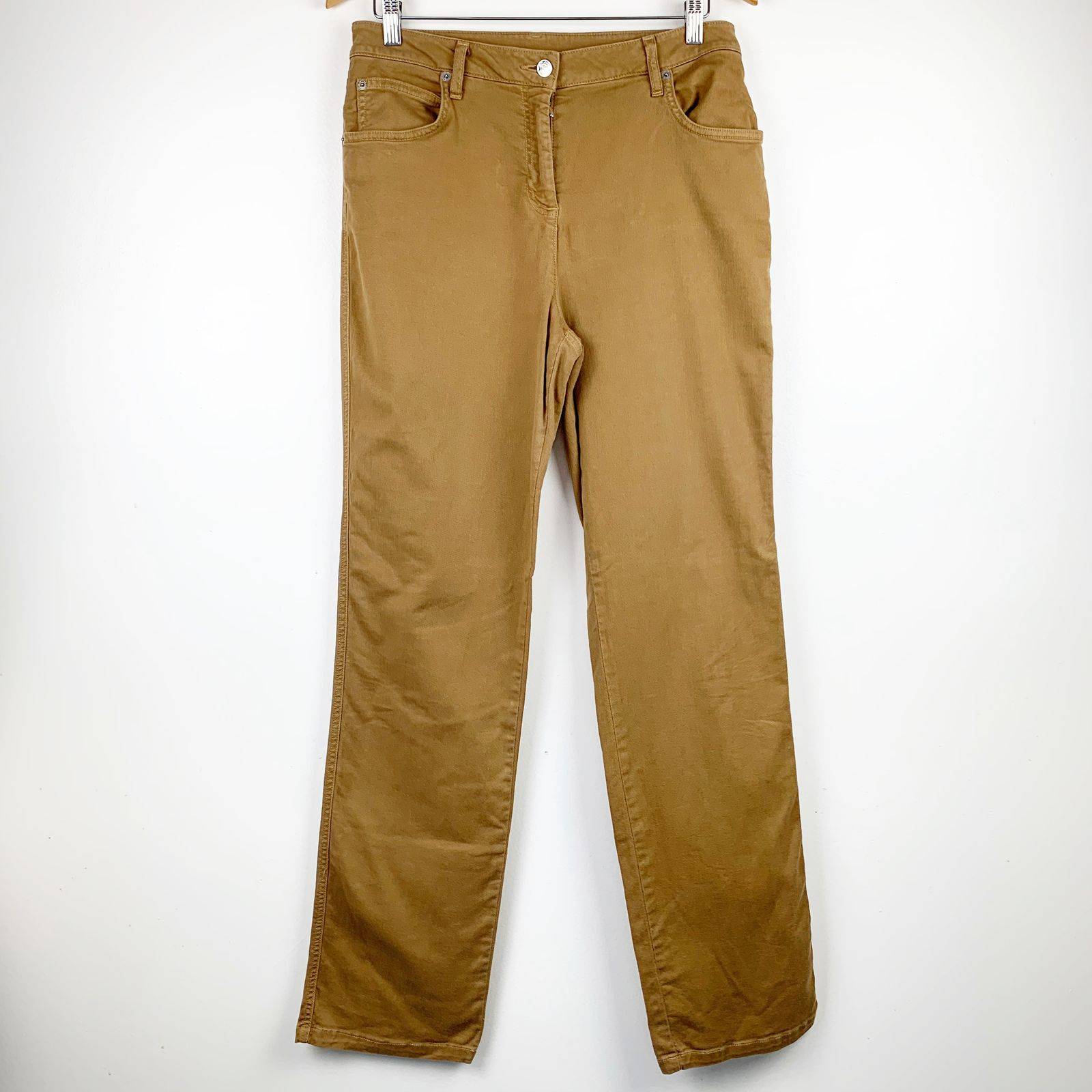 St. John High Rise Straight Leg Pants 8