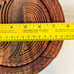 2 VTG Wood Collapsable Paisley Baskets Bowls Boho 1970s India