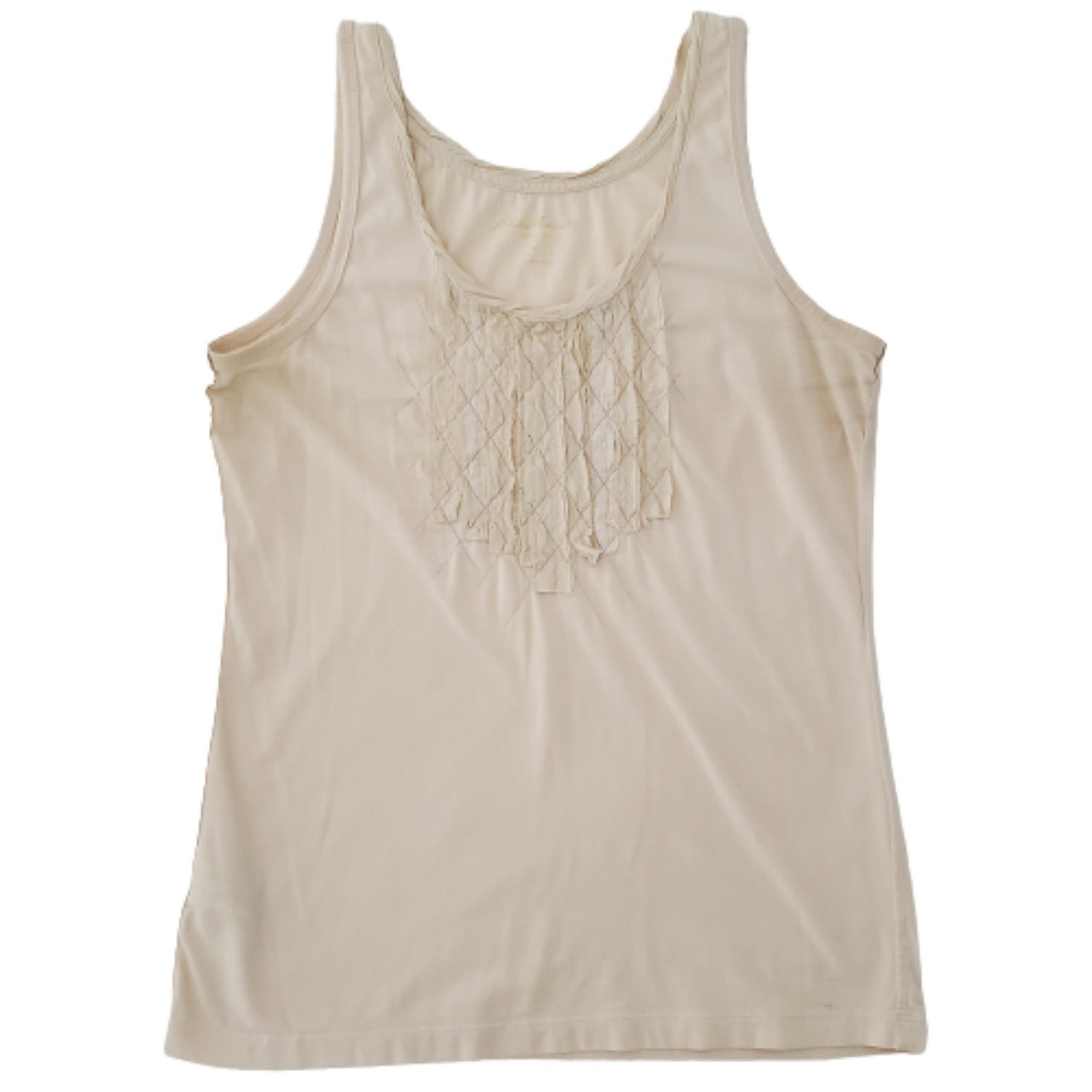 Eddie Bauer Decorative Cream Tank Top Sleeveless Blouse
Womens Medium
Decorative