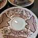Alfred Meakin Fair Winds Sailor Fairwell Brown 7 Tea Cup / 9 Sauces New York S/S