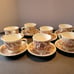 Alfred Meakin Fair Winds Sailor Fairwell Brown 7 Tea Cup / 9 Sauces New York S/S