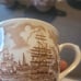 Alfred Meakin Fair Winds Sailor Fairwell Brown 7 Tea Cup / 9 Sauces New York S/S