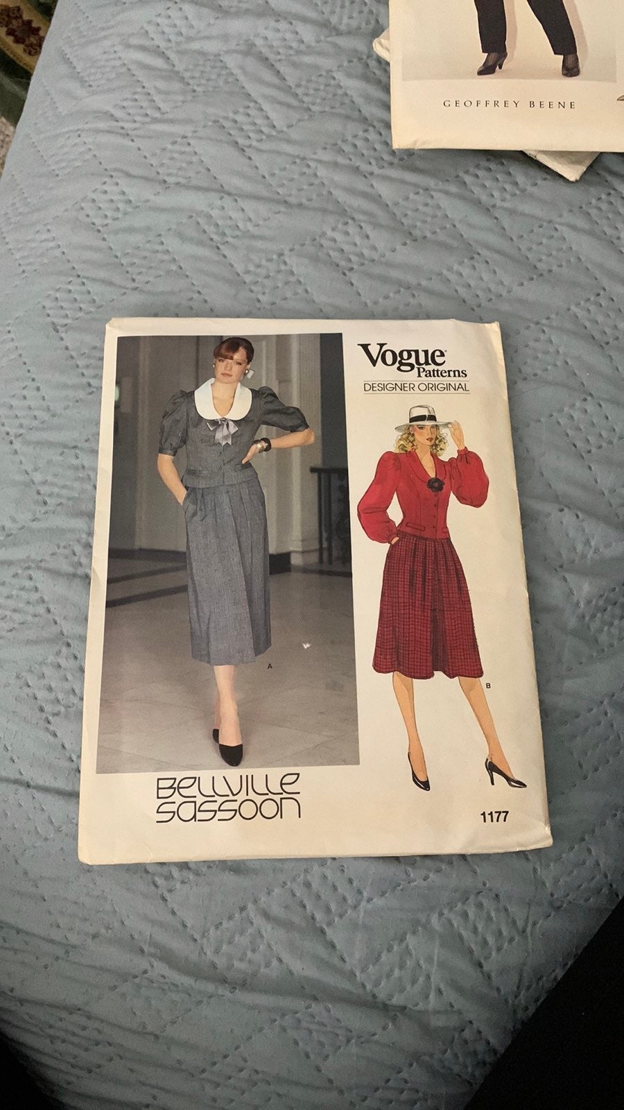Sewing PatternUncut size 12 VOGUE 1177 Bellville Sassoon Designer Original Patte