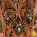Native made shadowbox squash blossom style necklace