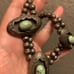 Native made shadowbox squash blossom style necklace