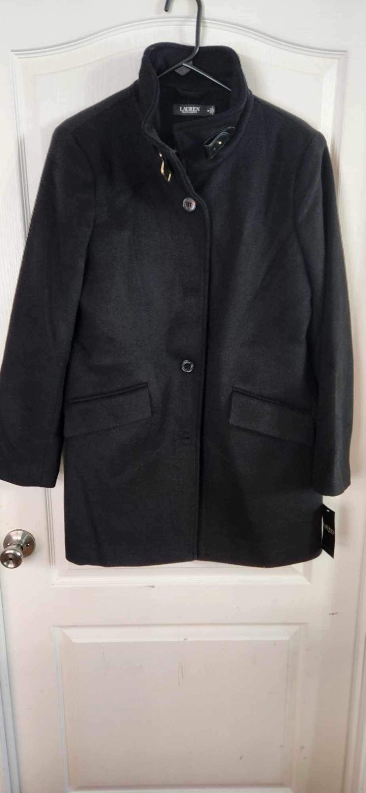 Lauren Ralph Lauren Wool Buckle Collar Coat NwT Size 14. 085