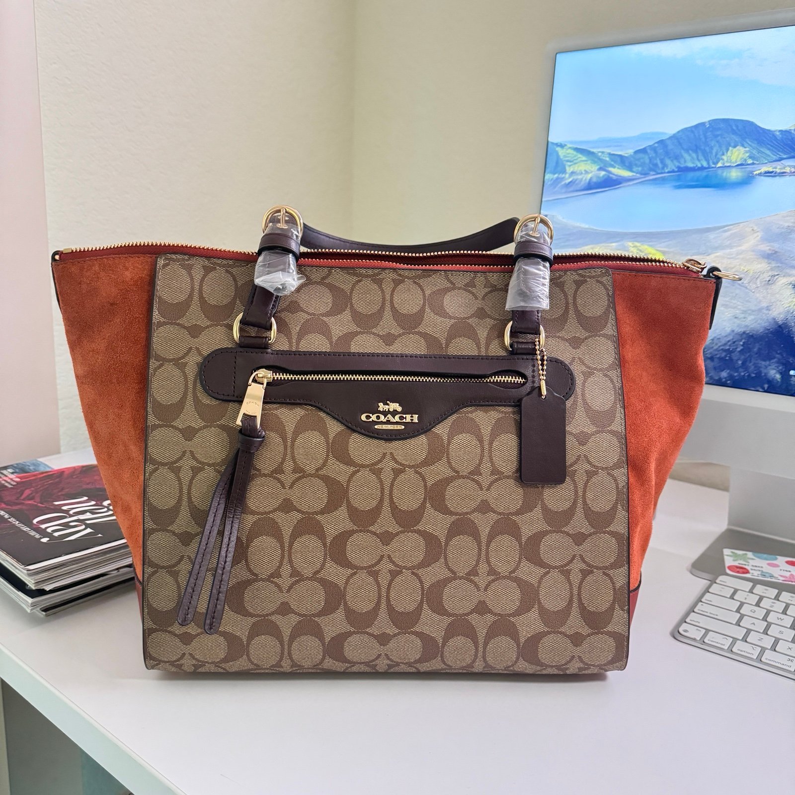 Coach Kleo Carryall In Signature Canvas c5789