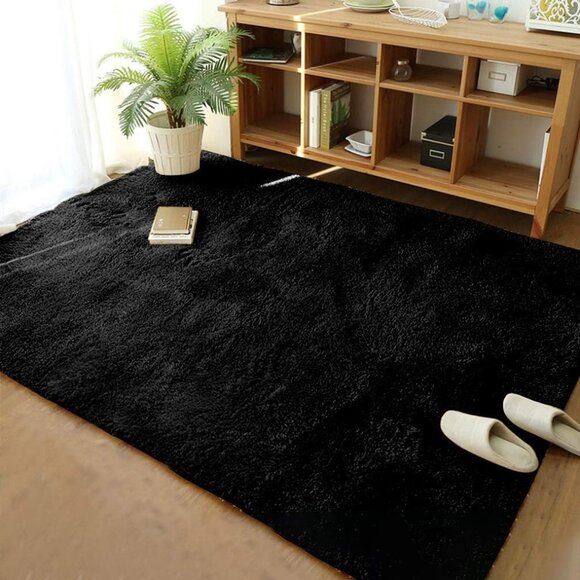 New Modern Soft Shaggy Rug, Non-Slip Plush Furry Area Rug for Home & Living Room