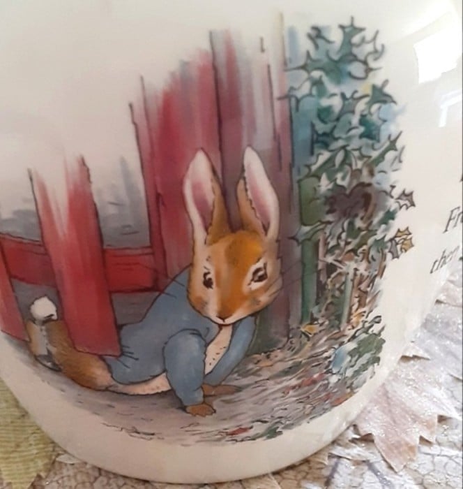 Vintage Peter Rabbit Lamp Wedgewood Beatrix Potter