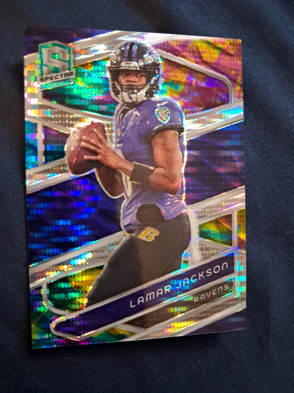 2024 Panini Spectra Lamar Jackson Celestial /99 Premium Card