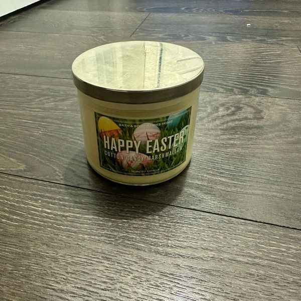 Bath & Body Works Happy Easter Cotton Candy Marshmallow Candle New