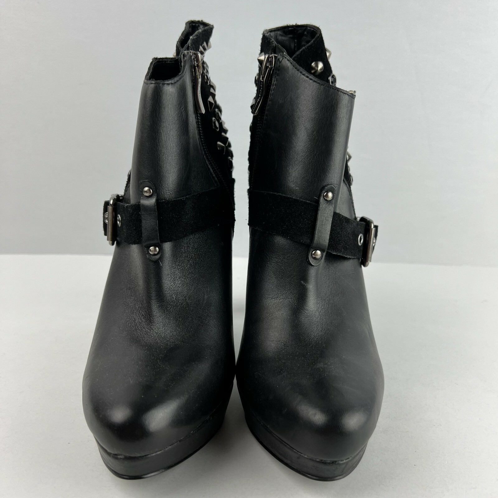 BCBGeneration BG-Sparta Women's Embellished Leather & Suede Boot Sz 8.5M