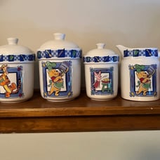 Disney Winnie The Pooh & Friends Canister and pitcher set by Treasure Craft