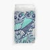 Owl Graphic Print Duvet Cover Full/Queen