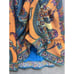 J Peterman Skirt Womens 10 Blue Orange Fairy Boho Hippie Festival Paisley India